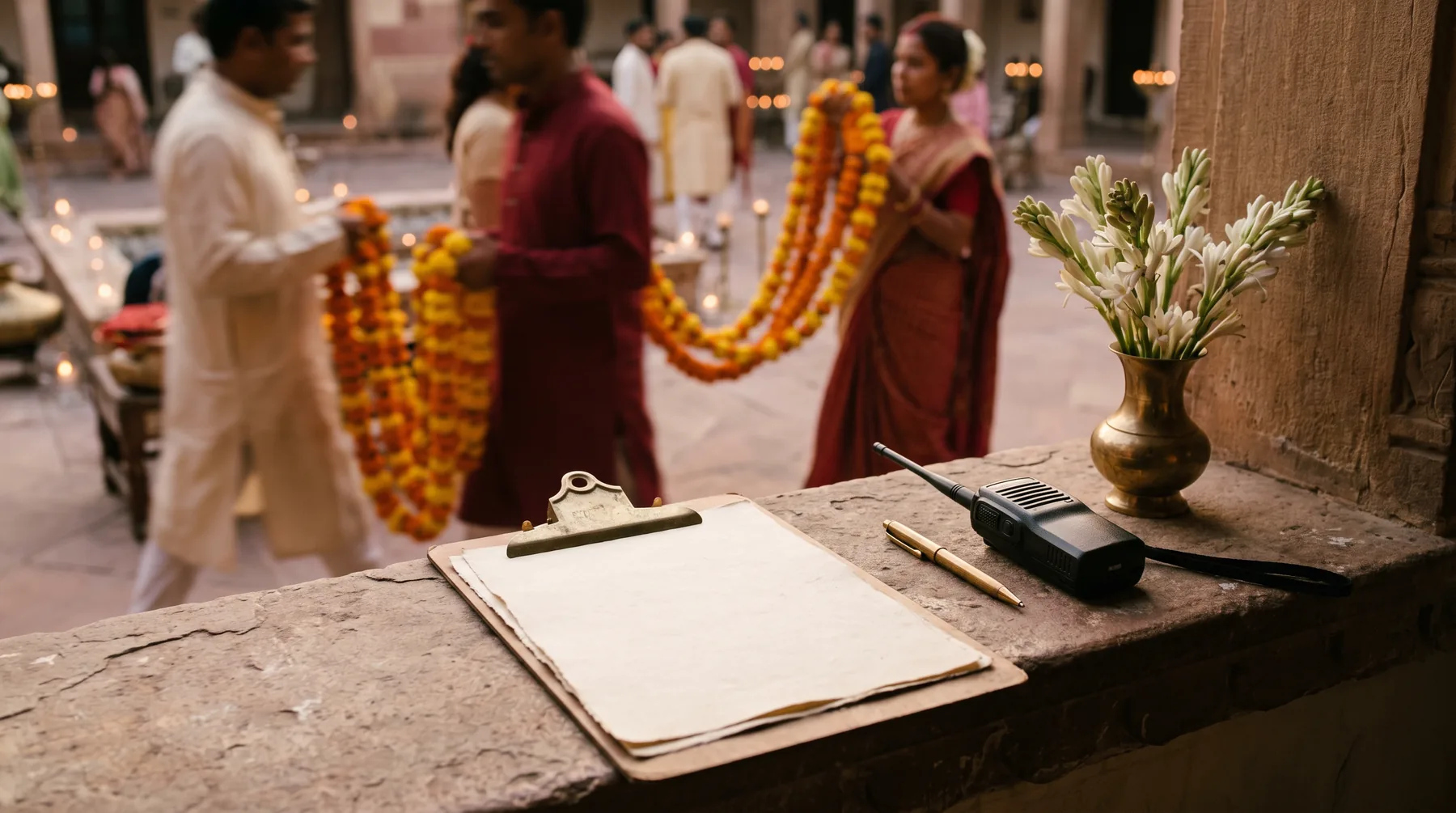 A planner's clipboard